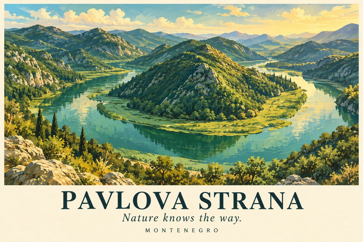 Illustrated Pavlova Strana postcard: Nature knows the way.