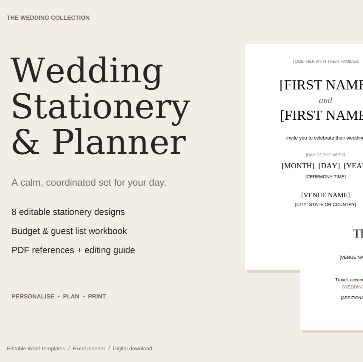 Wedding Stationery & Planner cover